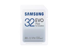 Foto van Samsung evo plus 32gb sdhc sd kaart wit 