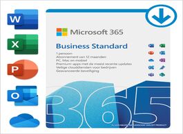 Foto van Microsoft 365 business standard 12 maanden 1 apparaat digitale licentie software