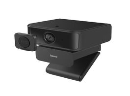 Foto van Hama pc webcam c 650 face tracking 1080p usb voor videochat vergaderen zwart