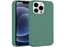 Foto van Accezz liquid silicone met magsafe voor apple iphone 13 pro telefoonhoesje groen 