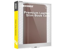 Foto van Accezz premium leather slim book case voor apple iphone 12 pro telefoonhoesje bruin