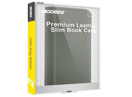Foto van Accezz premium leather slim book case voor apple iphone 12 pro telefoonhoesje groen