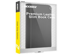 Foto van Accezz premium leather slim book case voor apple iphone 13 pro max telefoonhoesje zwart 