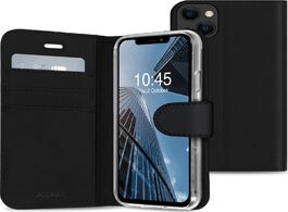 Foto van Accezz wallet case voor apple iphone 13 mini telefoonhoesje zwart 