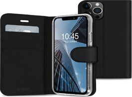 Foto van Accezz wallet case voor apple iphone 13 pro telefoonhoesje zwart 