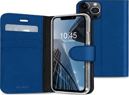 Foto van Accezz wallet case voor apple iphone 13 pro telefoonhoesje blauw 