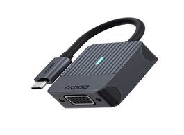 Foto van Rapoo usb c adapter naar vga grijs desktop accessoire zwart
