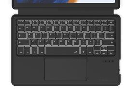 Foto van Gecko keyboard cover voor samsung tab a8 2021 qwerty desktop accessoire grijs