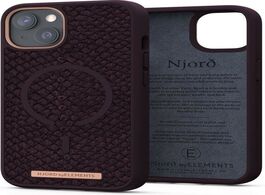 Foto van Njord eldur cover voor apple iphone 13 telefoonhoesje paars 