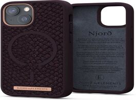 Foto van Njord eldur cover voor apple iphone 13 mini telefoonhoesje paars 