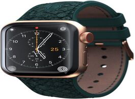 Foto van Njord jord watchband voor apple watch 40 mm wearable bandje groen 