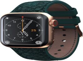 Foto van Njord jord watchband voor apple watch 44 mm wearable bandje groen 