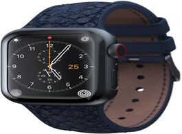 Foto van Njord vatn watchband voor apple watch 40 mm telefoonhoesje blauw 