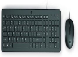 Foto van Hp 150 bedraad toetsenbord en muis zwart 