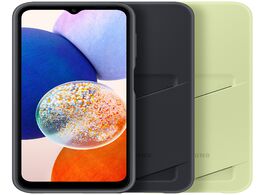 Foto van Samsung galaxy a14 card slot case telefoonhoesje groen 
