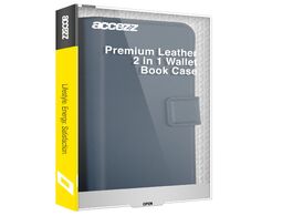 Foto van Accezz premium leather 2 in 1 wallet bookcase samsung galaxy a14 5g 4g telefoonhoesje blauw