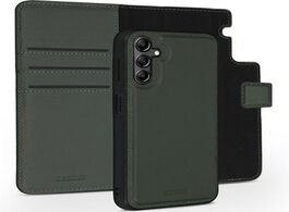 Foto van Accezz premium leather 2 in 1 wallet bookcase samsung galaxy a34 4g telefoonhoesje groen