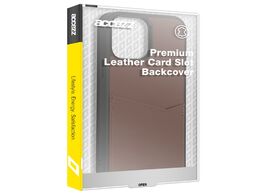 Foto van Accezz premium leather card slot backcover samsung galaxy s22 ultra telefoonhoesje bruin 