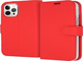 Foto van Accezz wallet softcase bookcase iphone 12 pro max telefoonhoesje rood 