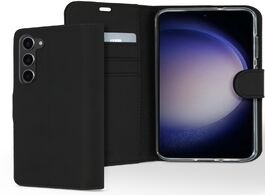 Foto van Accezz wallet softcase bookcase samsung galaxy s23 plus telefoonhoesje zwart 