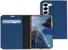 Foto van Accezz wallet softcase bookcase samsung galaxy s23 plus telefoonhoesje blauw 