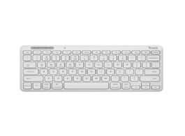 Foto van Trust lycra compact draadloos toetsenbord wit 