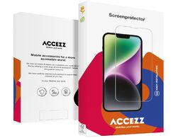 Foto van Accezz gehard glas full cover screenprotector iphone 15 smartphone transparant 