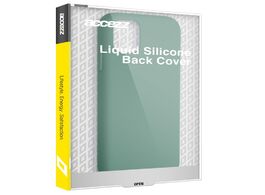 Foto van Accezz liquid silicone backcover iphone 15 telefoonhoesje groen 