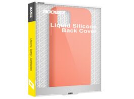 Foto van Accezz liquid silicone backcover iphone 15 pro max telefoonhoesje oranje 