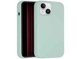 Foto van Accezz liquid silicone backcover met magsafe iphone 15 telefoonhoesje blauw 