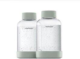 Foto van Mysoda waterfles 2 pack 1 liter 2pb10 gg waterkan beige 
