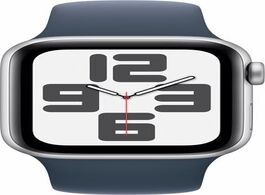Foto van Apple watch se 2022 40mm zilver aluminium sportband s m smartwatch blauw