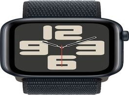 Foto van Apple watch se 2022 4g 44mm midnight aluminium sport loop smartwatch