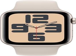 Foto van Apple watch se 2022 4g 44mm starlight aluminium sportband s m smartwatch