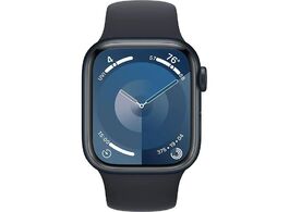 Foto van Apple watch series 9 41mm midnight aluminium sportband m l smartwatch 