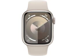 Foto van Apple watch series 9 41mm starlight aluminium sportband m l smartwatch 