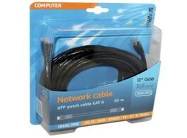 Foto van Scanpart netwerkkabel utp cat6 10m kabel zwart
