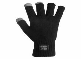 Foto van Heatkeeper thermo handschoenen met i touch zwart 