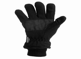 Foto van Heatkeeper thermo handschoenen thinsulate fleece zwart 