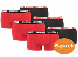 Puma boxershorts basic 6 pack red black xxl 