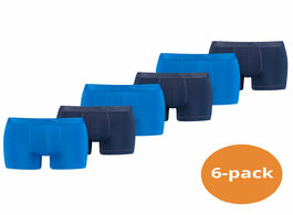 Foto van Puma sport boxershorts microfiber 6 pack blauw l 