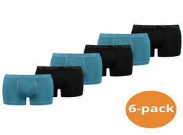 Foto van Puma sport boxershorts microfiber 6 pack blue lagoon combo s 