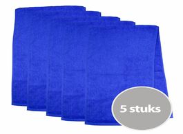 Foto van The one sporthanddoek 30x130 cm 450 gram royal blue 5 stuks
