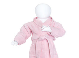 Foto van The one baby badjas 450 gram licht roze 98 110 