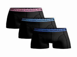 Foto van Muchachomalo boxershorts microfiber 3 pack black 