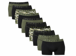 Vinnie g boxershorts voordeelpakket 10 pack black forest green xl