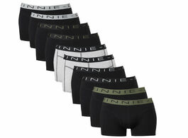 Vinnie g boxershorts voordeelpakket 10 pack black forest green grey