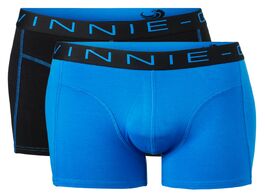 Foto van Vinnie g boxershorts 2 pack black blue s