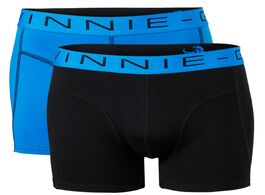 Foto van Vinnie g boxershorts 2 pack black blue combo s 