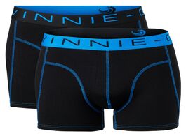 Foto van Vinnie g boxershorts 2 pack black blue stitches m 